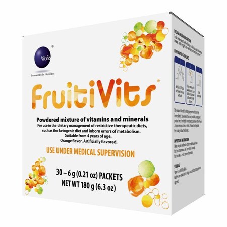 Fruitivits Oral Supplement Orange Flavor Powder 6 Gram Individual Packet 812539021414